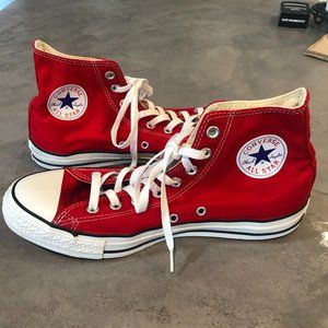 Converse Mens Chuck Vintage Red High Top
